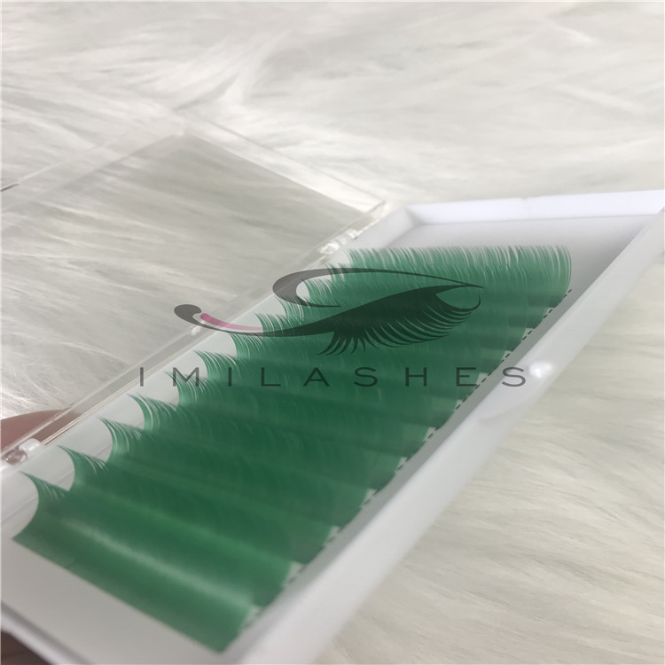 China lashes vendor wholesale colored flat eyelash extensions